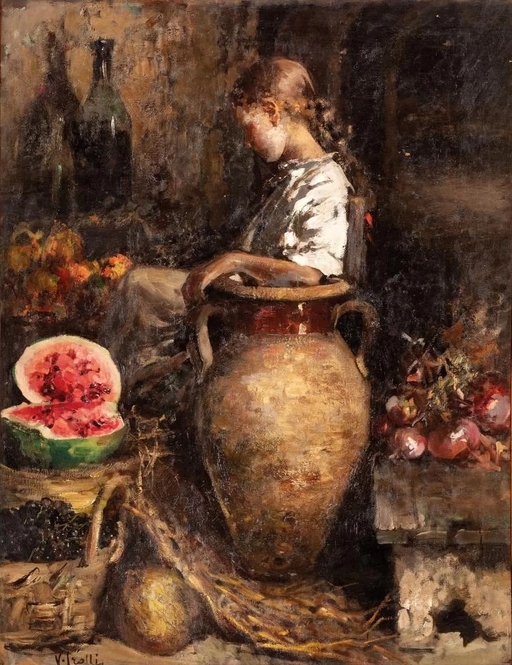 Piccola venditrice di frutta